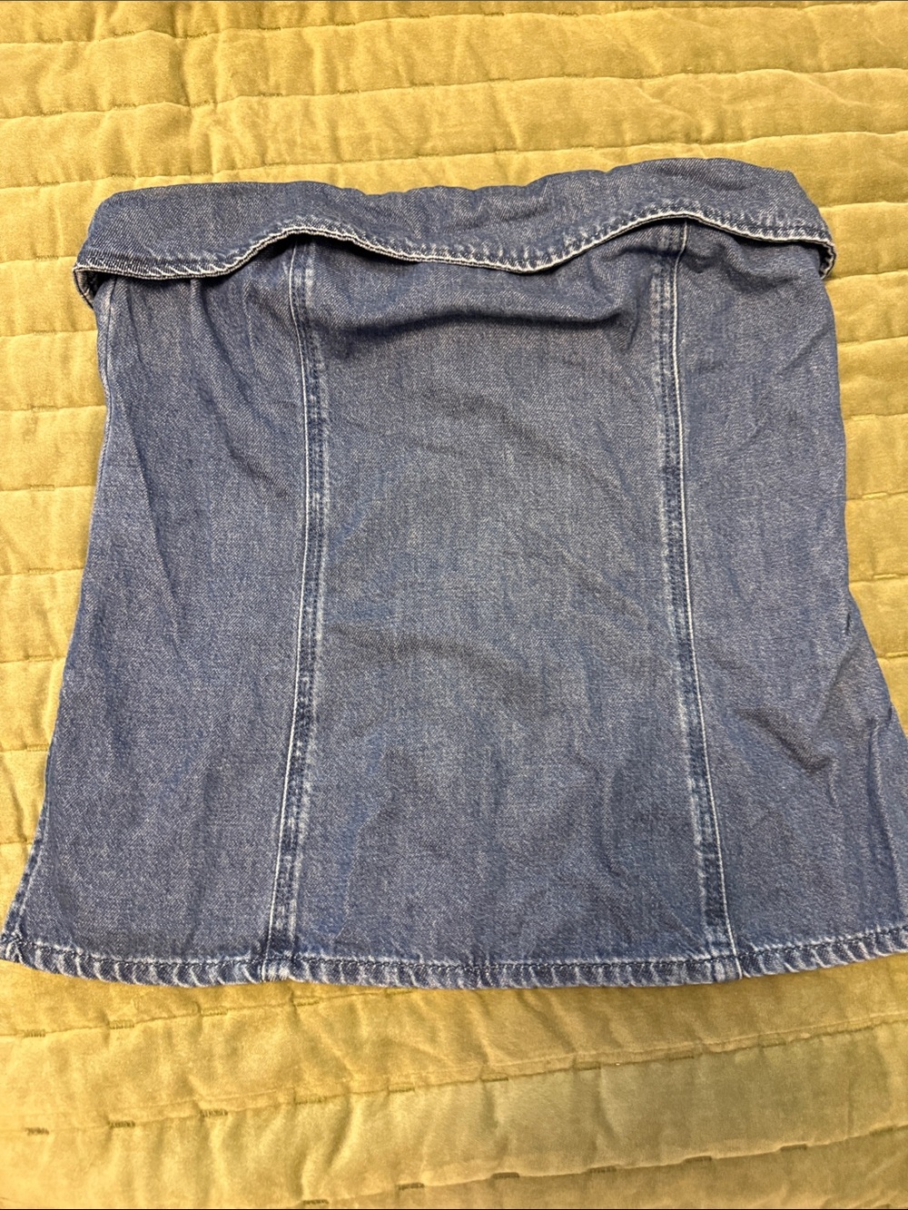 LOFT Strapless Denim Top, size 8